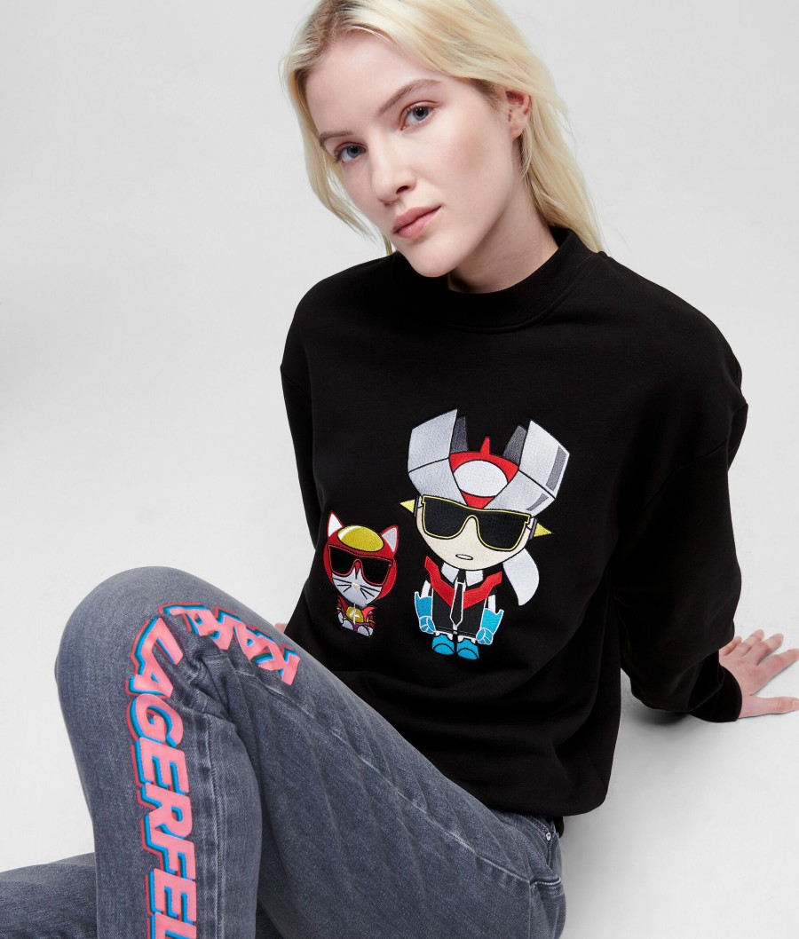 Women * | Hot Sell Hero Ikonik Karl & Choupette Sweatshirt