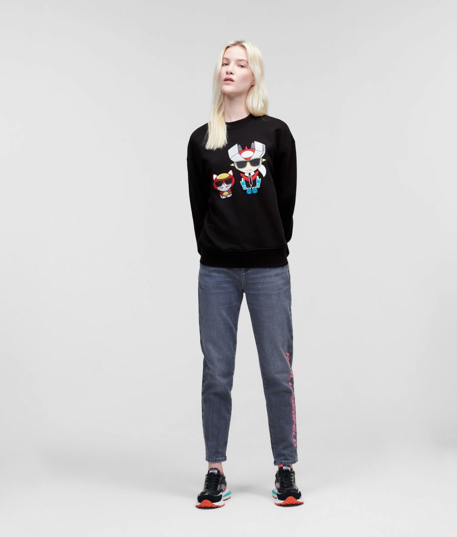 Women * | Hot Sell Hero Ikonik Karl & Choupette Sweatshirt