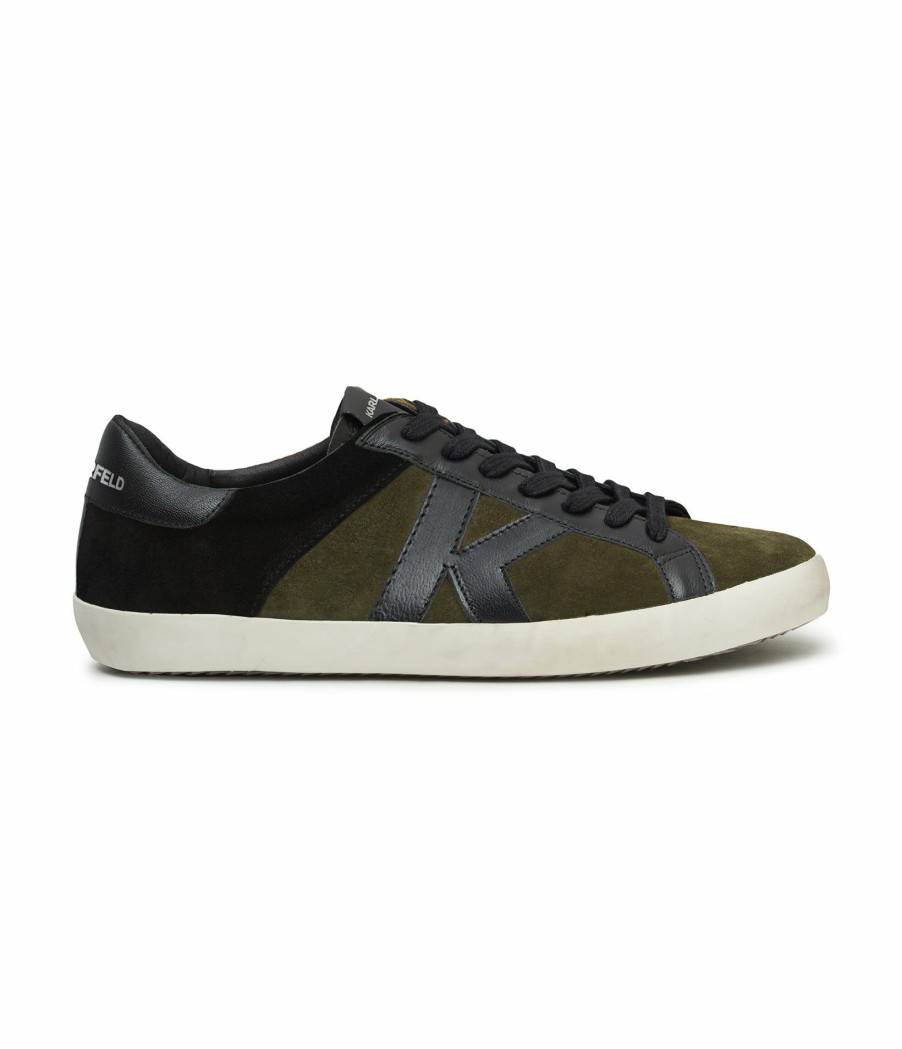 Men * | The Varied Pattern Suede K Sneaker On Camo Sole Olive