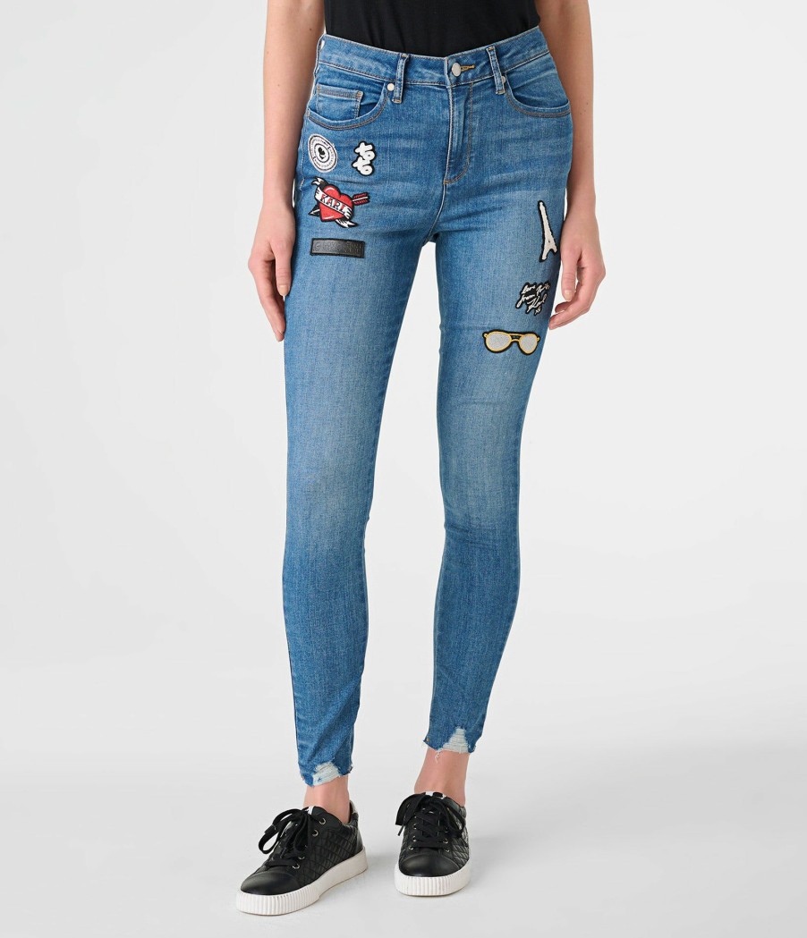 Apparels * | Special Style Denim Jean With Patches