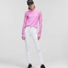 Women * | Quality Guarantee Karl Logo White Skinny Jeans