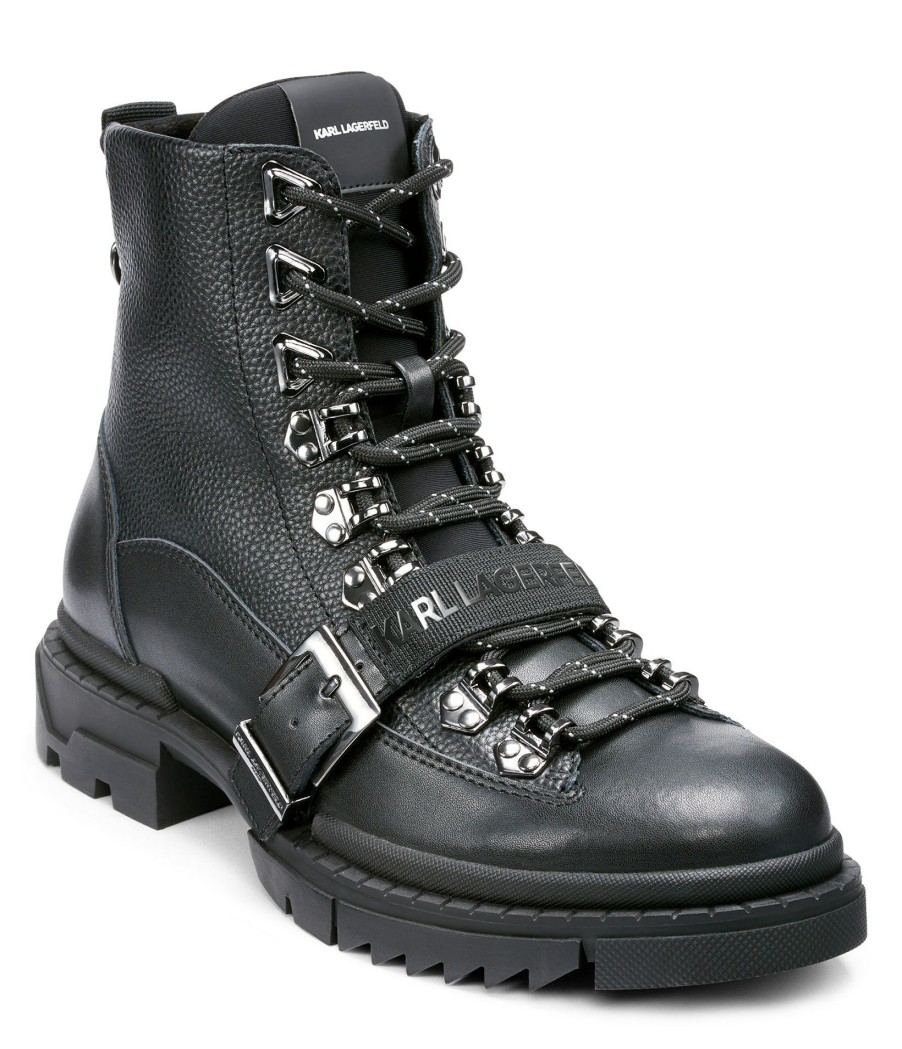 Men * | Sells Cheap Men'S Klp Logo Leather Hiker Boot