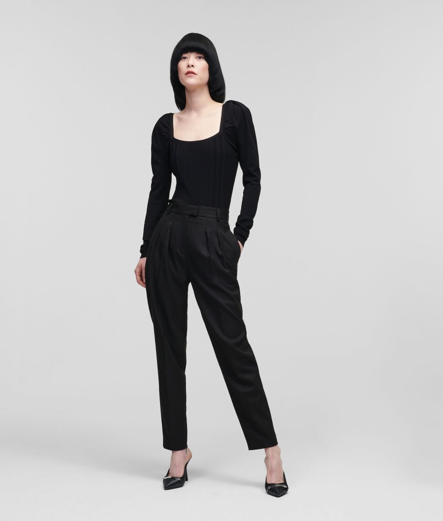 Women * | Exclusive Design Double-Pleat Tailored Trousers