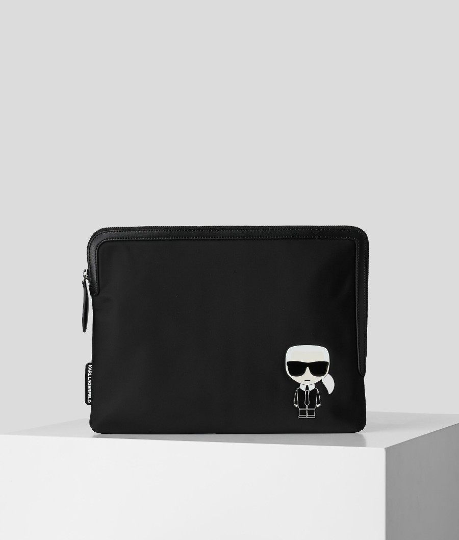 Men * | Special Style K/Ikonik Nylon Laptop Pouch