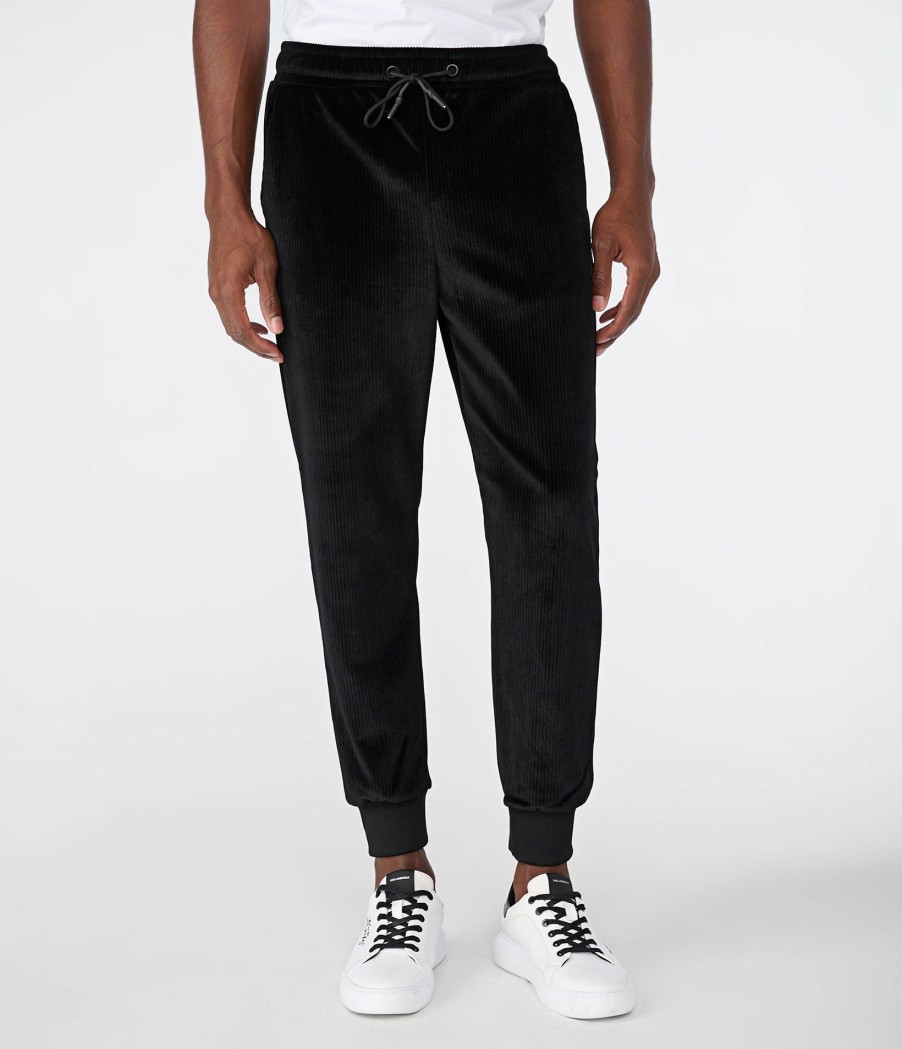 Men * | Discount Velvet Corduroy Track Pant