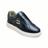 Men * | Discount Sale Men'S Metallic Leather Slip On Sneaker