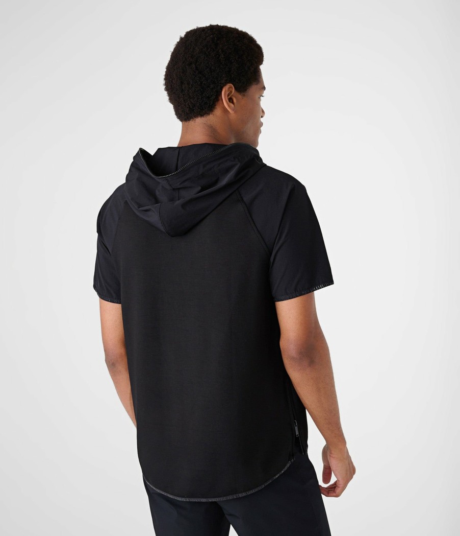 Men * | The Varied Pattern Short Sleeve Raglan Hoodie