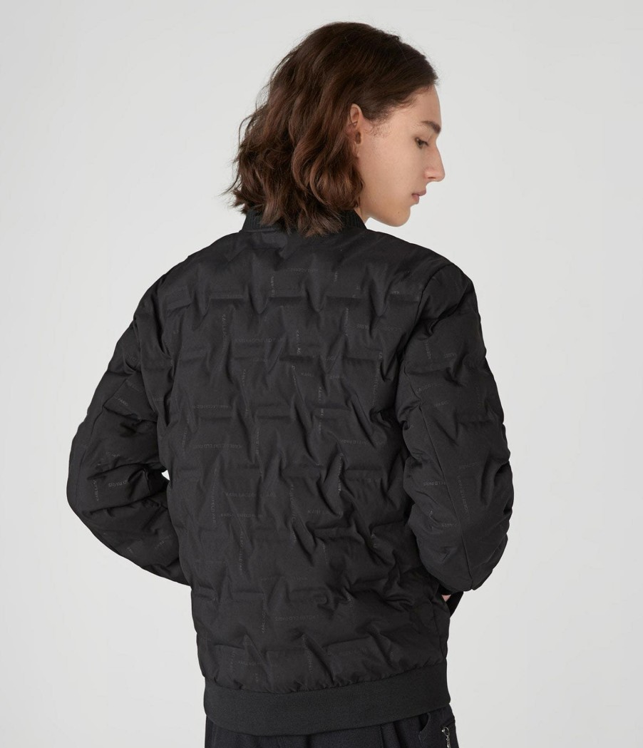 Men * | Cheap Heat Sealed Logo Quilted Bomber