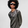 Women * | Unique Lurex Kl Monogram Blouse