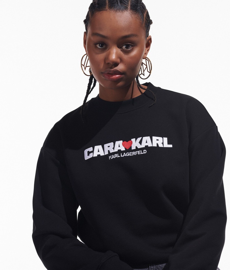 Women * | Quality Guarantee Cara Loves Karl Sweatshirt