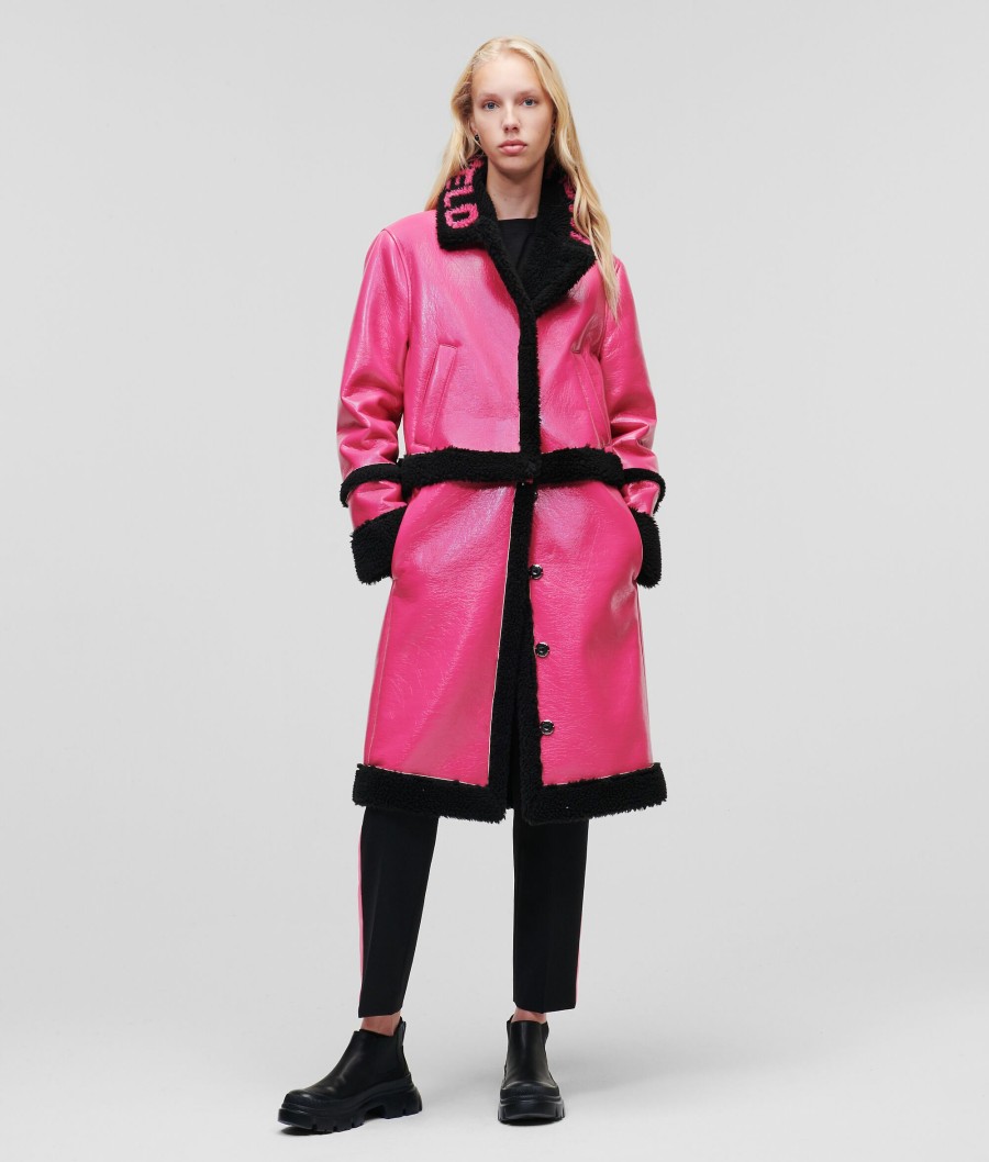 Women * | Opening Sales Faux-Shearling Transformer Coat