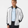 Men * | Outlet Gridded Logo Print Track Jacket