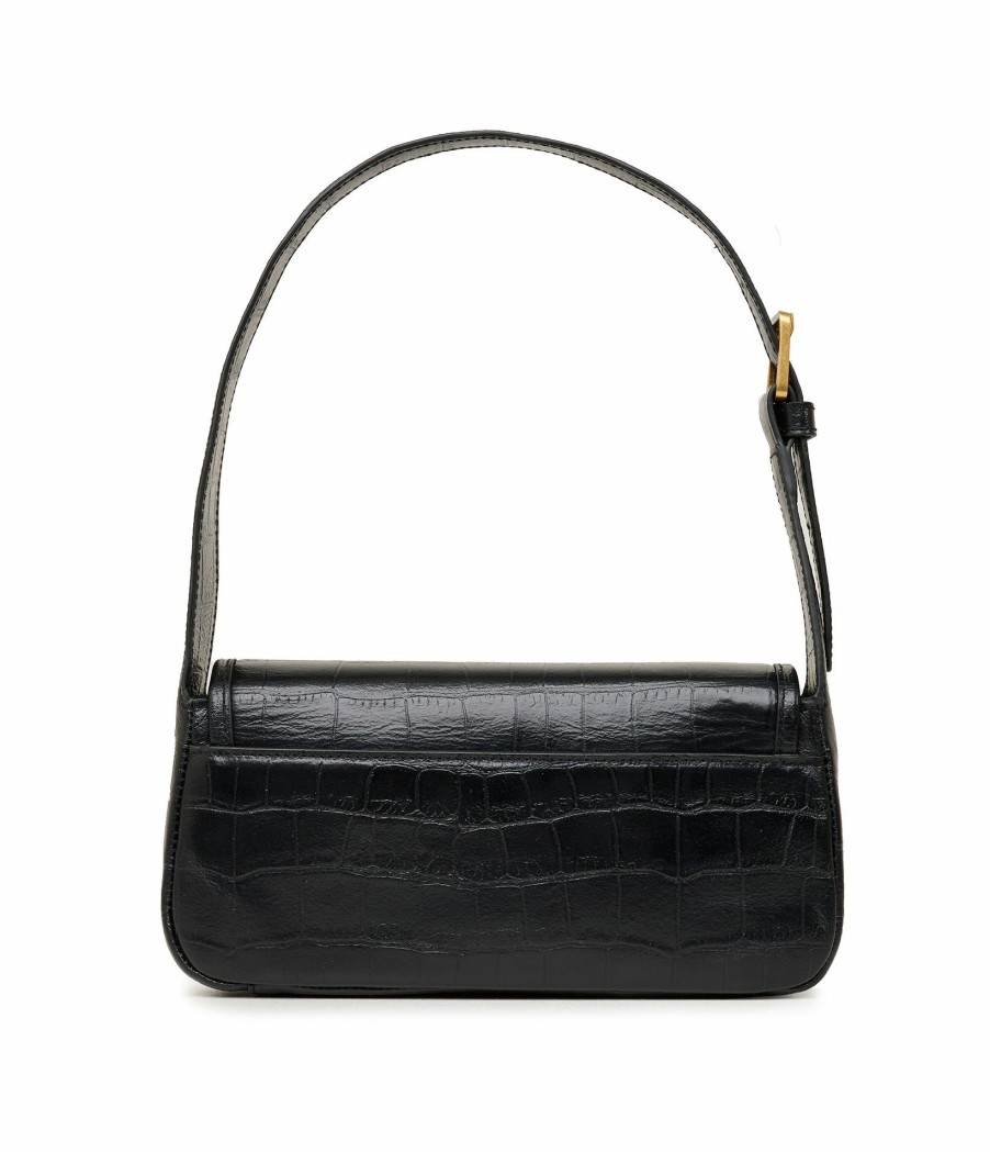 Women * | Sells Cheap Lyon Demi Soft Croco Shoulder Bag