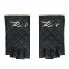 Women * | Sells Cheap Logo Script Quilted Fingerless Glove