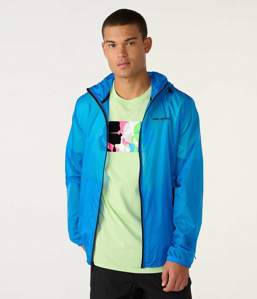 Men * | Sells Cheap Ripstop Logo Windbreaker