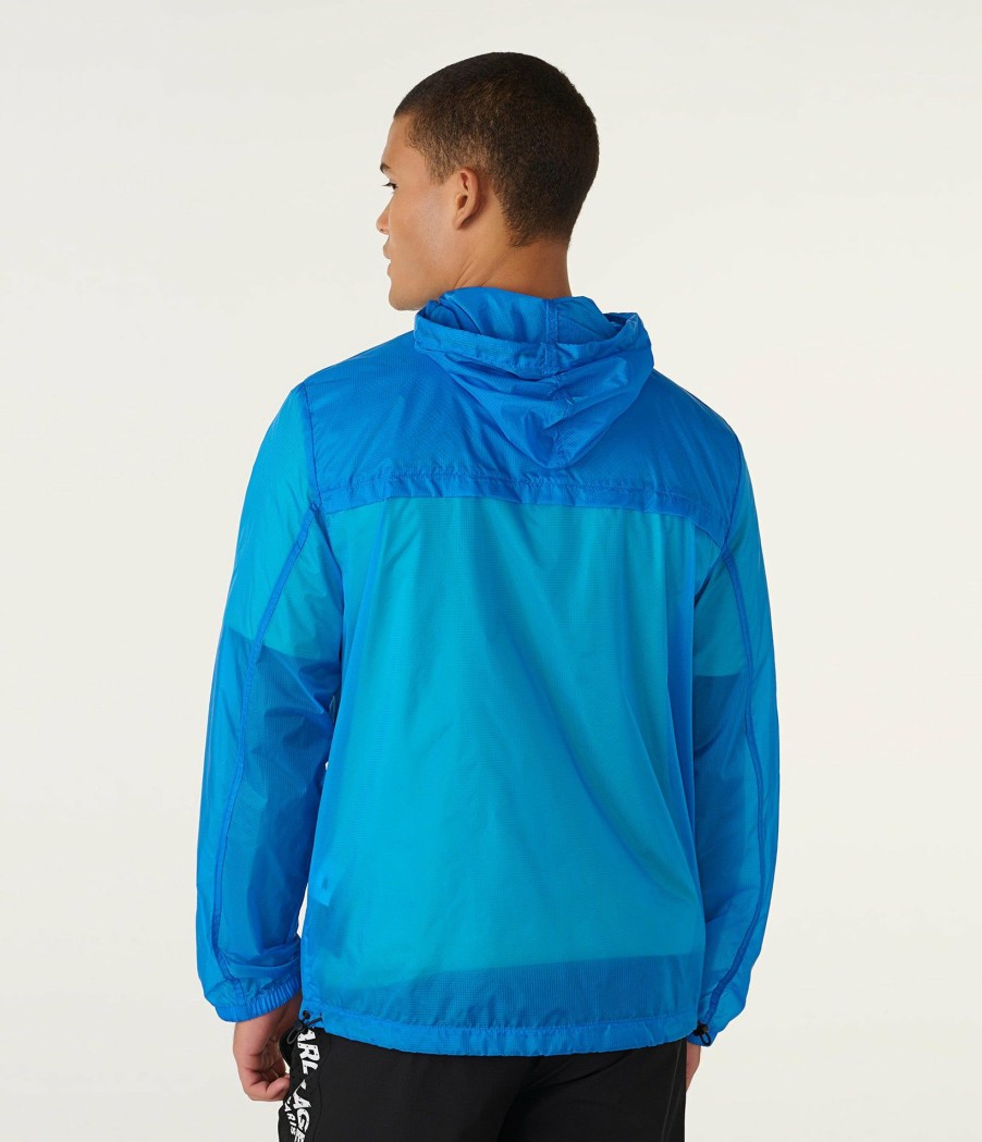 Men * | Sells Cheap Ripstop Logo Windbreaker