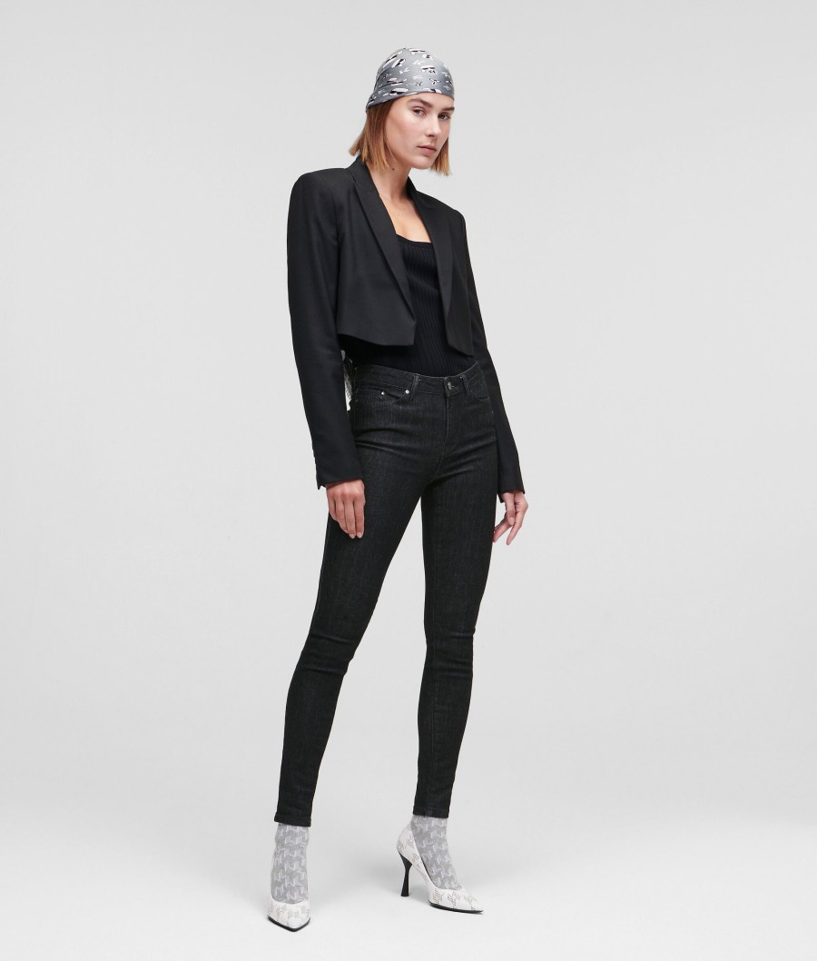 Women * | Unique Ikonik Black Skinny Jeans