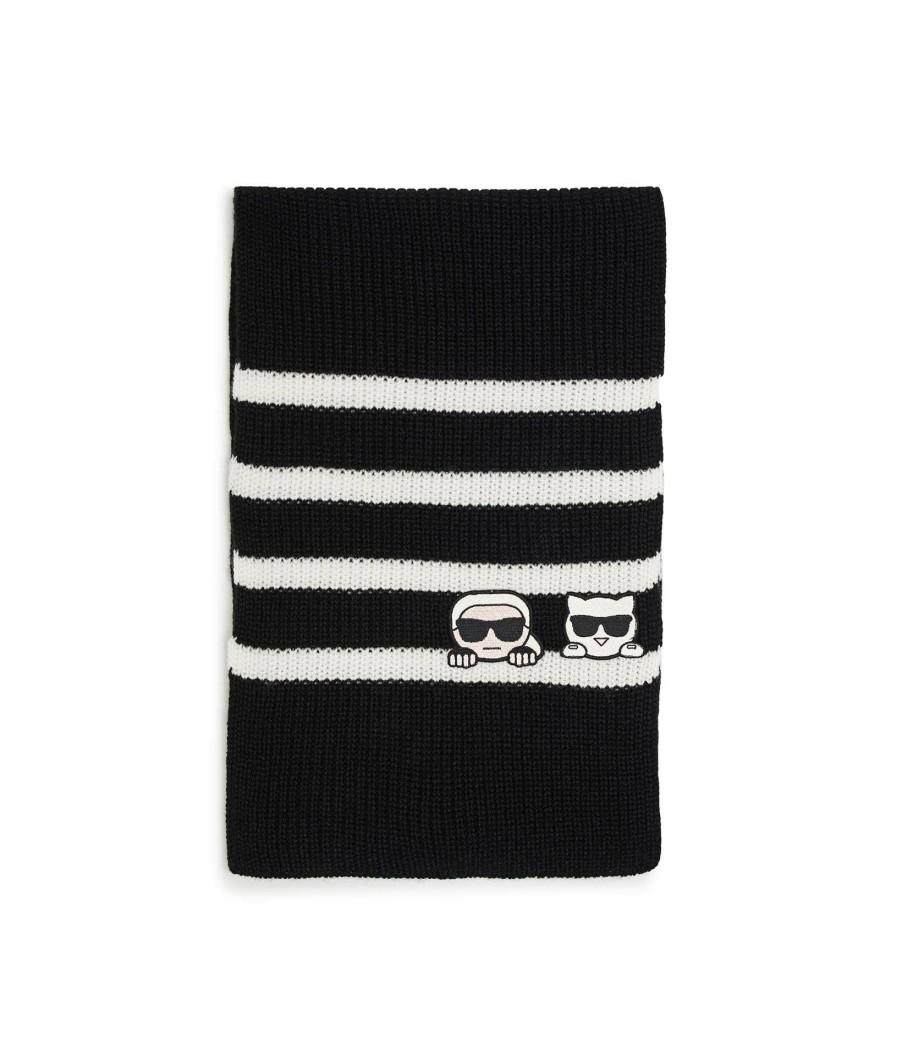 Women * | Outlet Varsity Stripe Karl Scarf