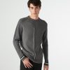 Men * | Cheap Asymmetric Colorblockcrewneck