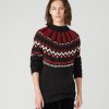 Men * | Sells Cheap Fair Isle Mock Neck Sweater