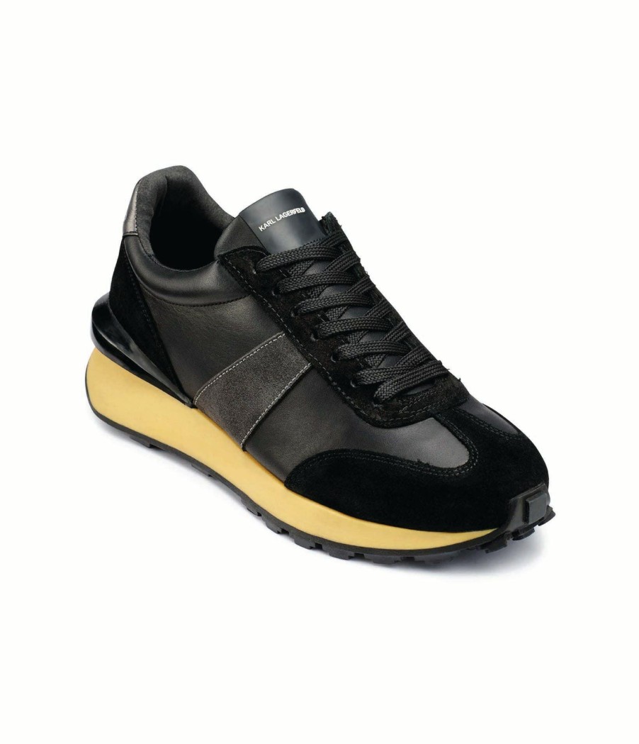 Men * | Discount Sale Men'S Leather And Suede Runner