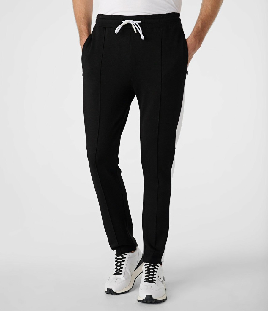 Men * | Latest Fashion Color Block Pintuck Track Pant