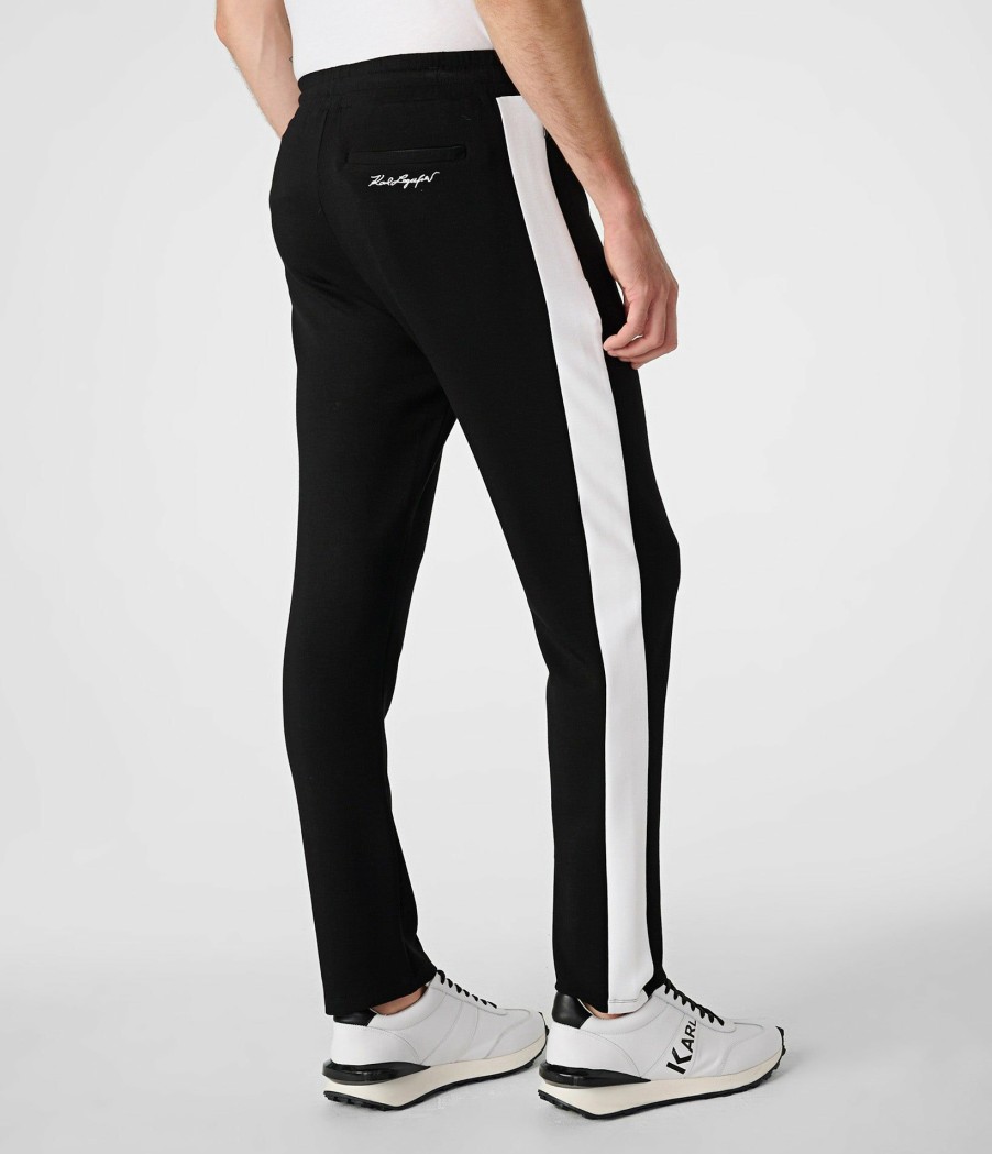 Men * | Latest Fashion Color Block Pintuck Track Pant