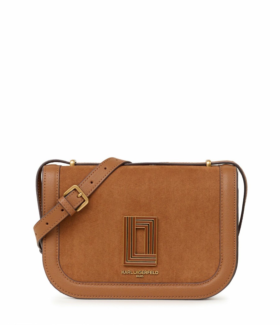 Women * | New Products Simone Suede Saddle Crossbody