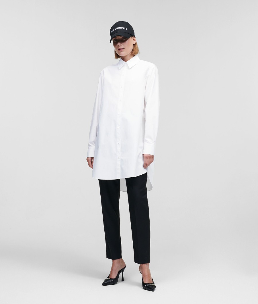 Women * | Unique Karl Logo Tunic Shirt