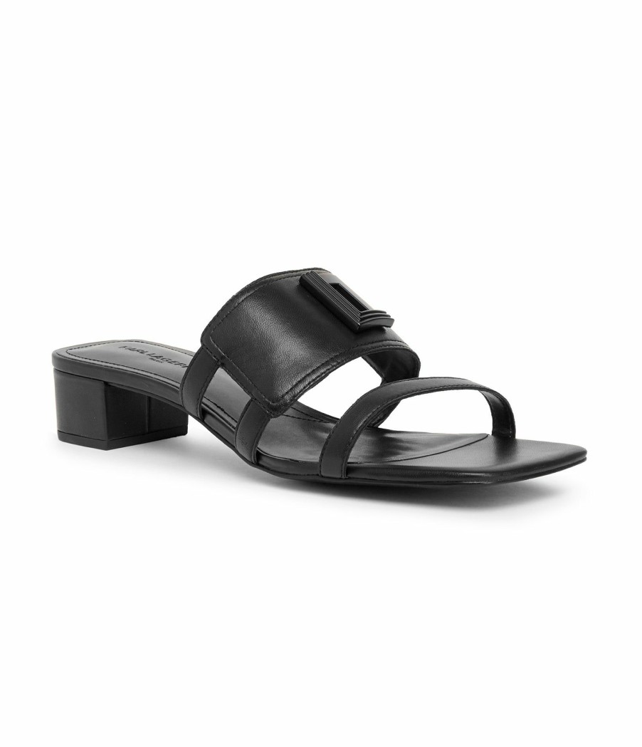 Apparels * | Latest Fashion Valerie Double L Block Heel Sandal