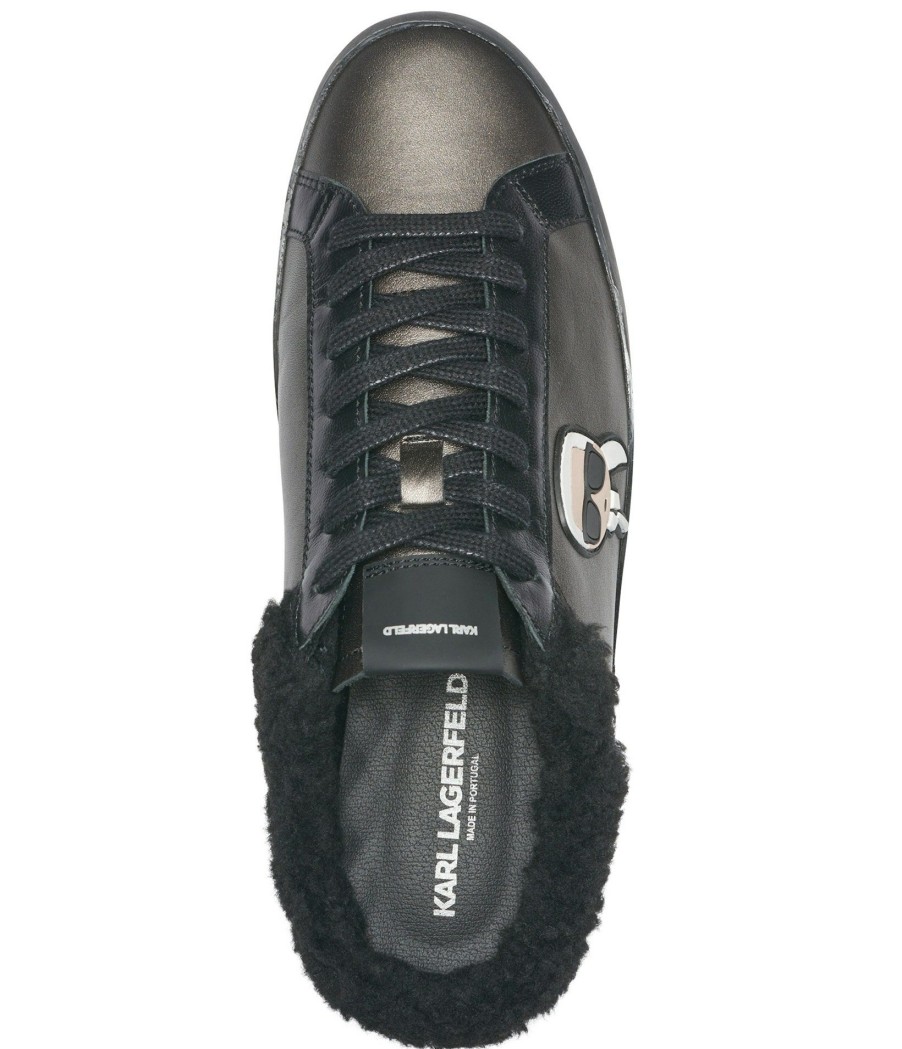 Men * | Lower Prices Men'S Leather Fur Lined Backless Sneaker