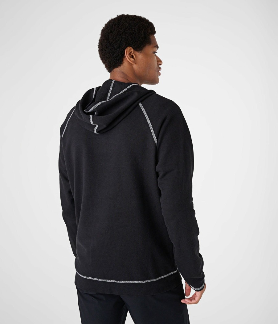 Men * | Lower Prices Contrast Stitching Raglan Sleeve Hoodie