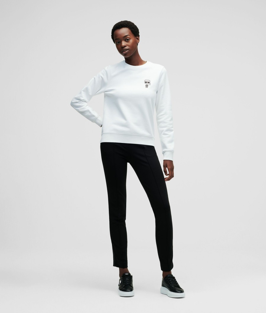 Women * | Hot Sell Mini Ikonik Karl Rhinestone Sweatshirt