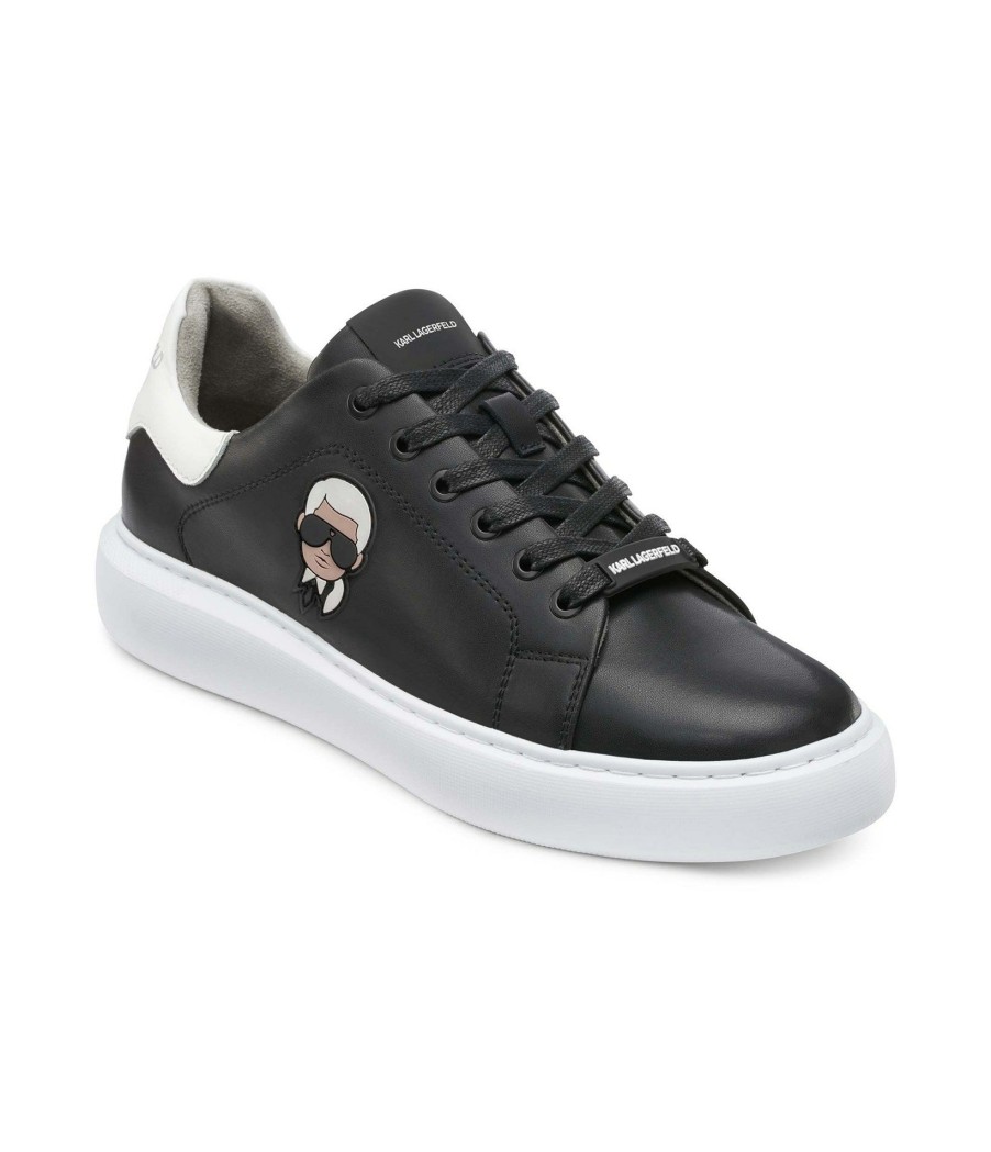 Men * | Latest Fashion Men'S Karl Head Recycled Leather Sneaker