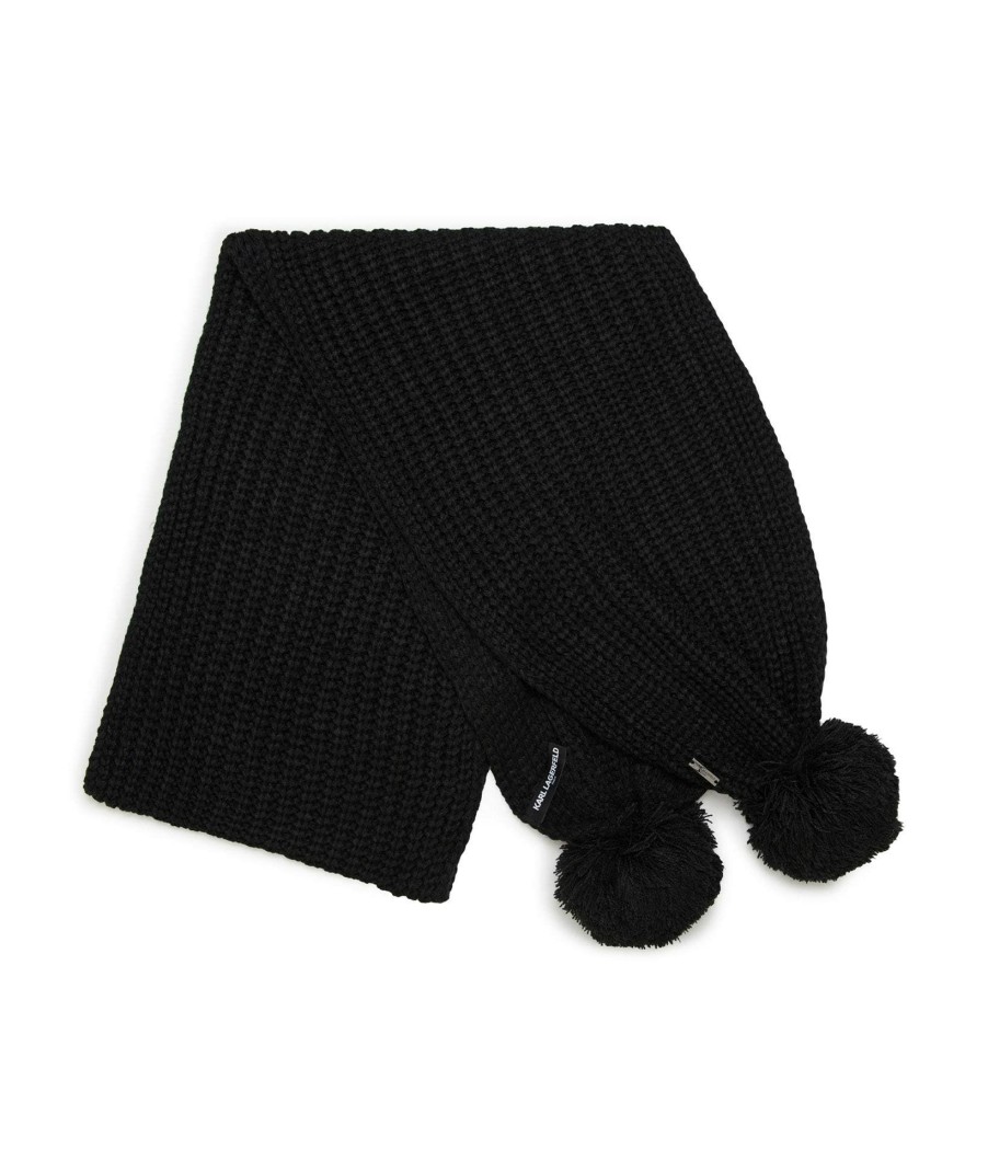 Women * | Lower Prices Double Pom Scarf