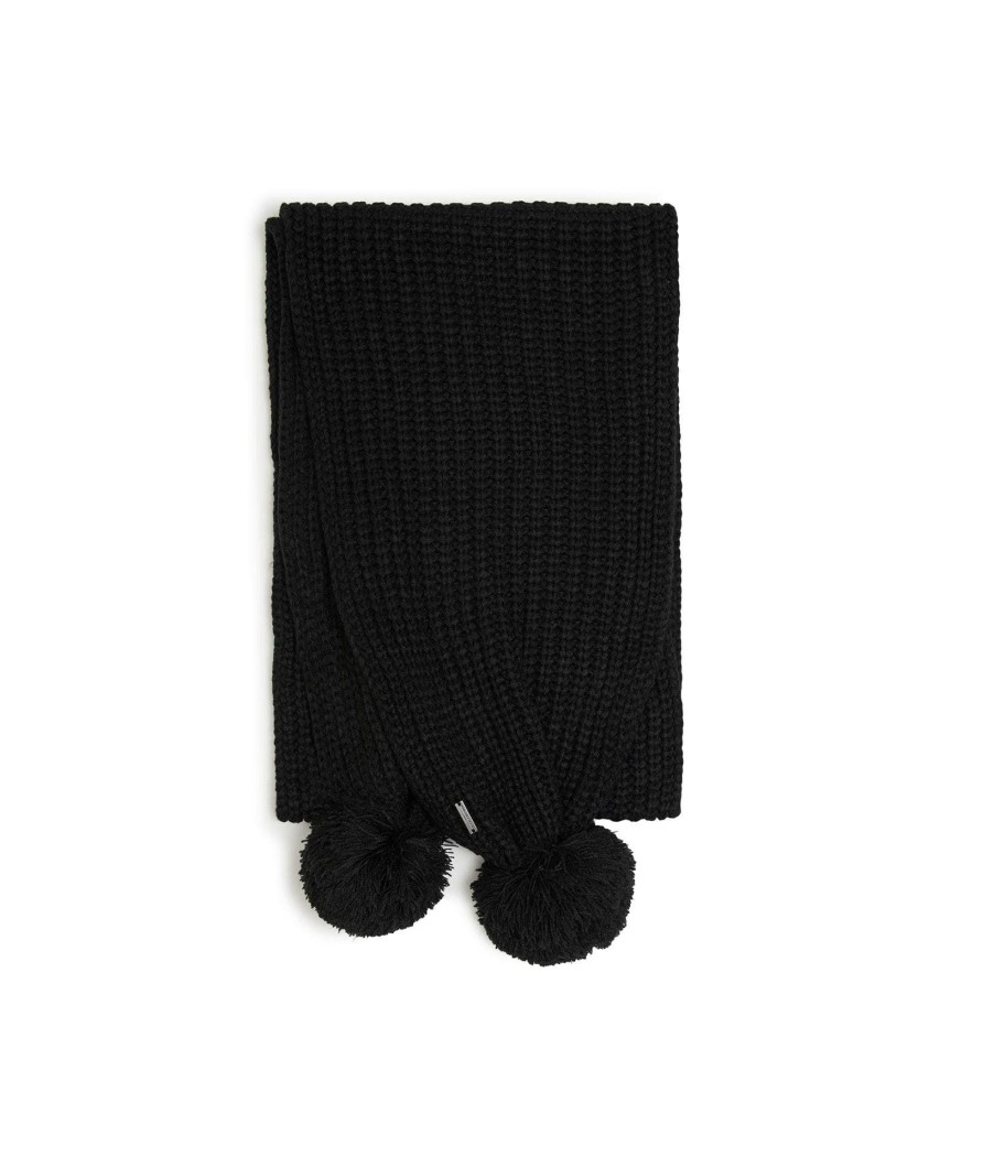 Women * | Lower Prices Double Pom Scarf