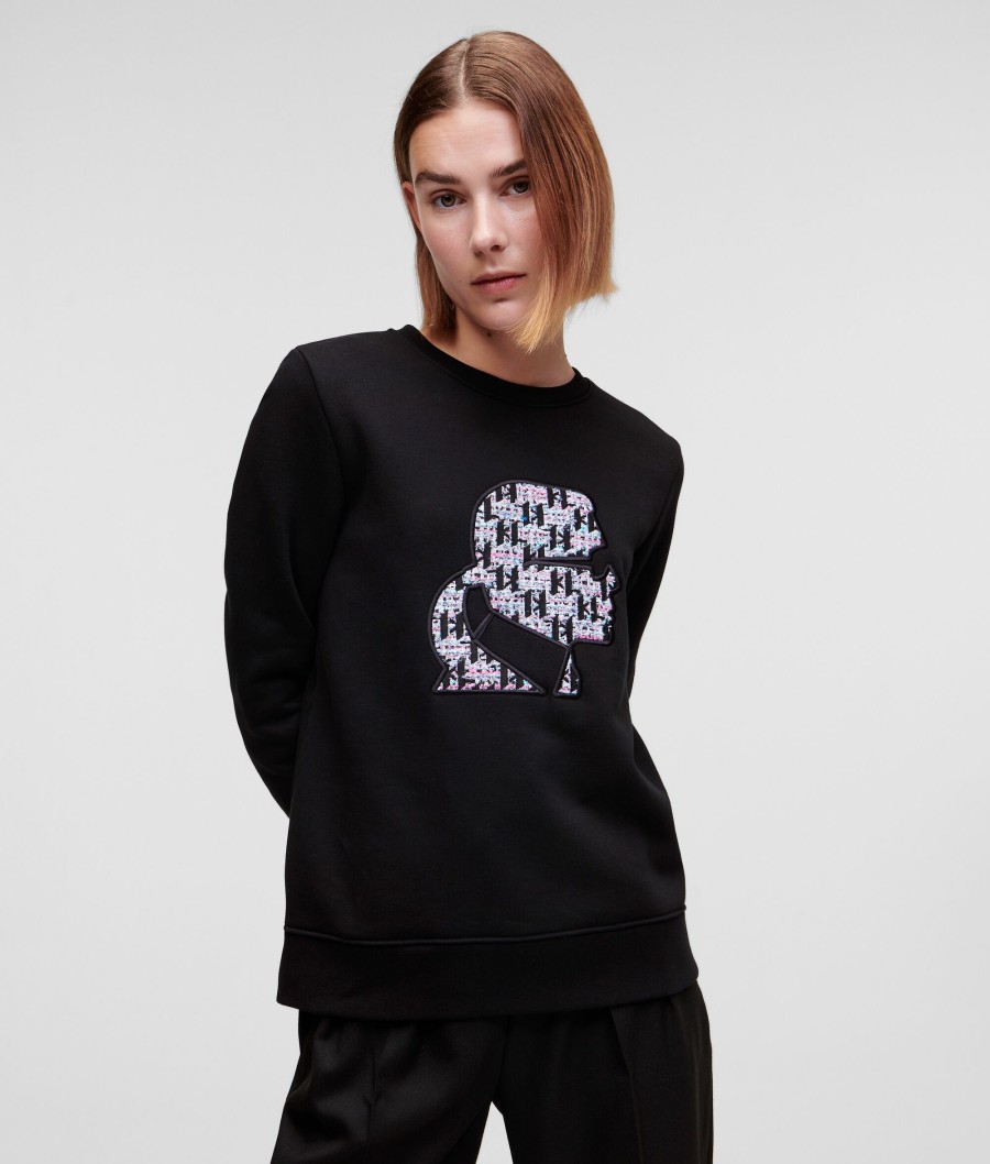 Women * | Sale Online Boucle Karl Profile Sweatshirt