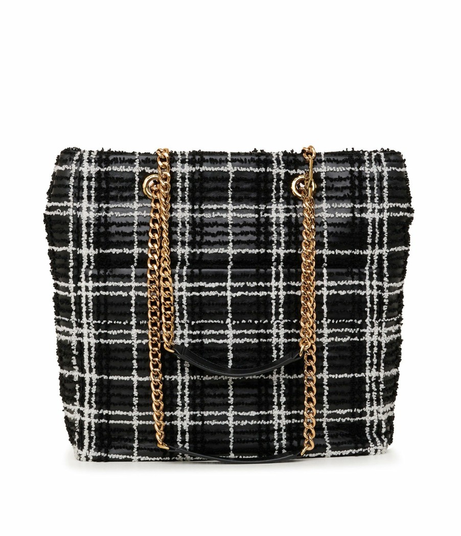 Women * | Cheap Lafayette Chenille Plaid Tote