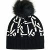 Women * | Shoping Model Monogram Intarsia Pom Beanie