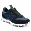 Men * | Lower Prices Camo Runner On Sawtooth Speckle Sole Black/Blue