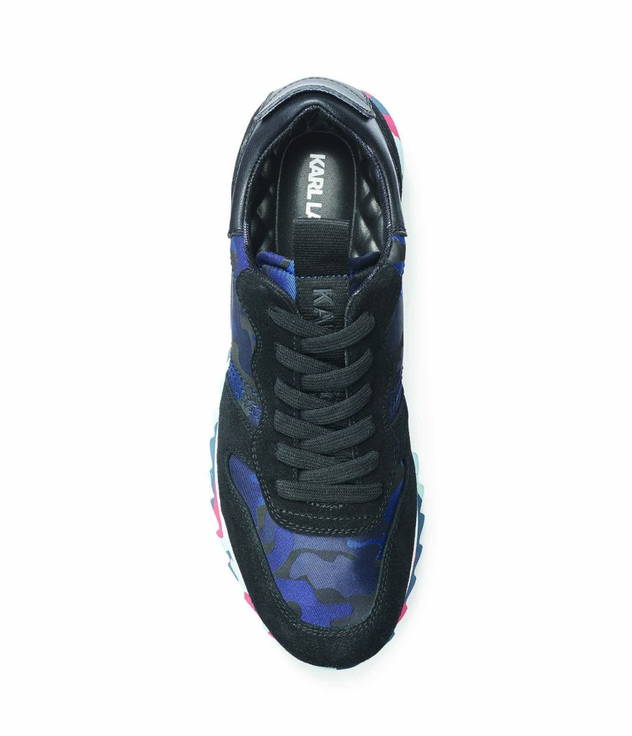 Men * | Lower Prices Camo Runner On Sawtooth Speckle Sole Black/Blue