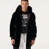 Men * | Discount Faux Fur Elongated Bomber