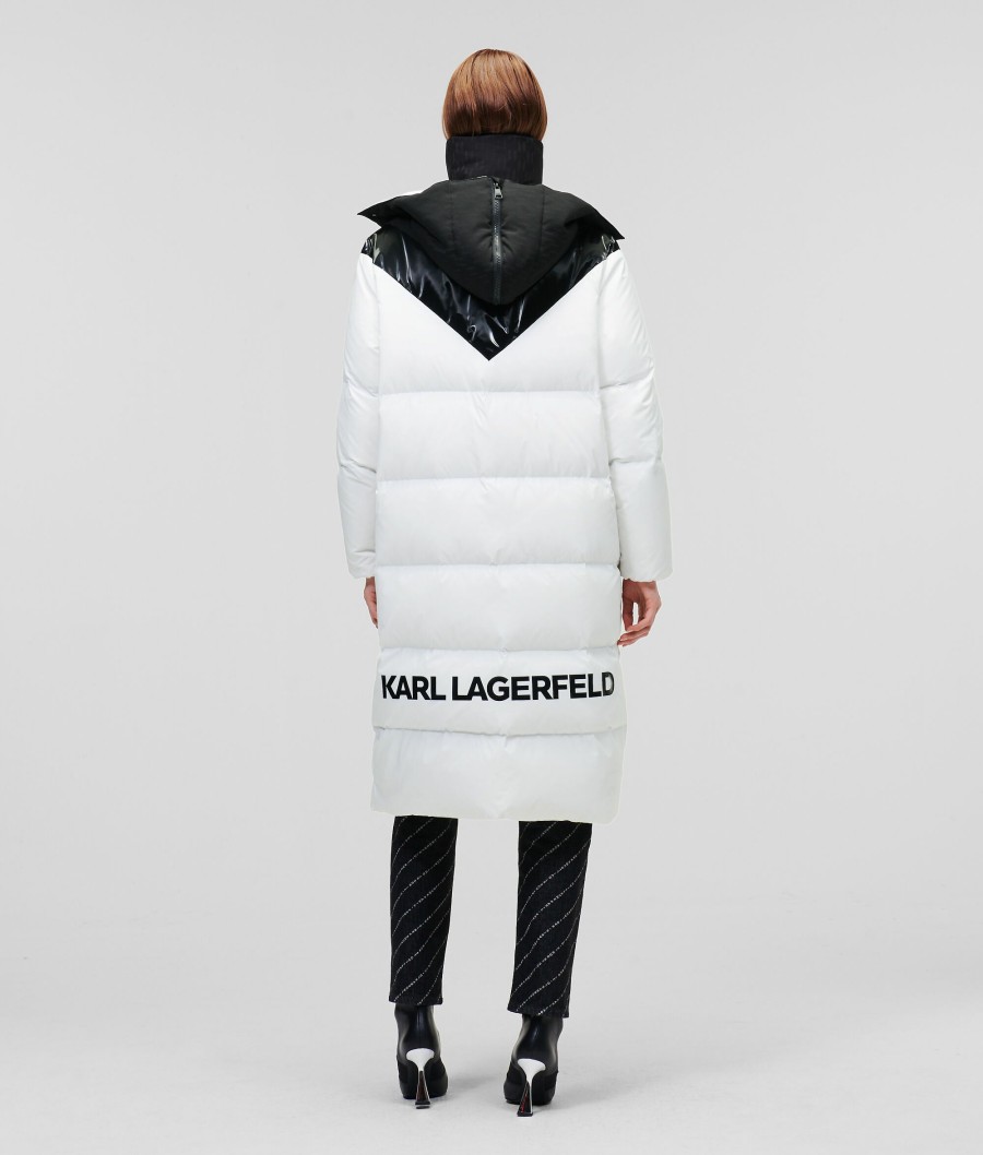 Women * | Sale Online Longline Hooded Down Coat