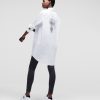 Women * | Closeout Sale Ikonik Karl Rhinestone Poplin Tunic Shirt