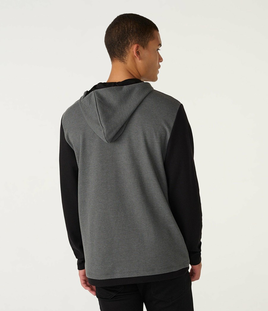 Men * | Exactly Discount Thermal Rib Hoodie