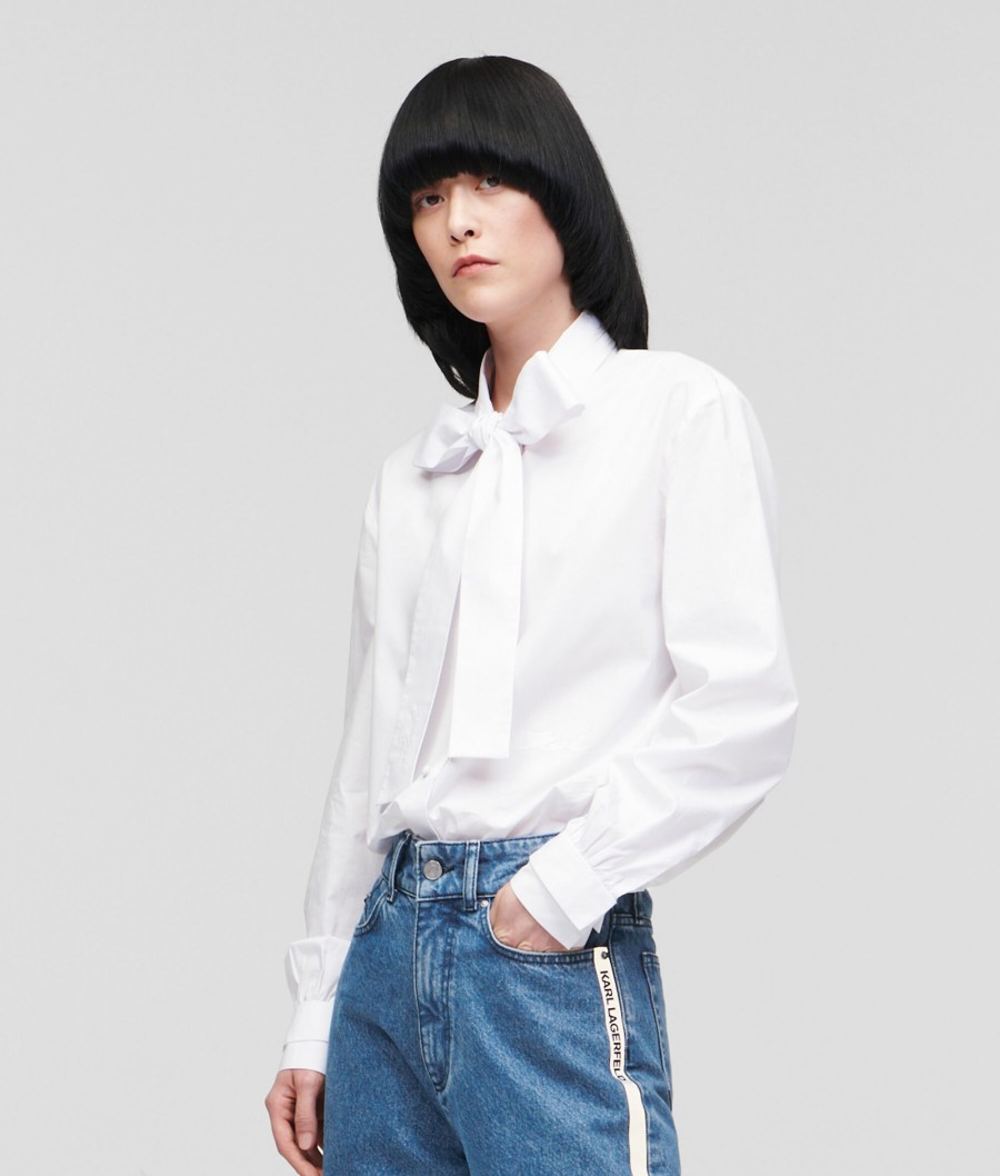 Women * | Cheap Classic Karl Shirt With Necktie