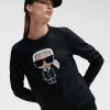 Women * | Hot Sell Ikonik Karl Sequin Sunglasses Sweatshirt