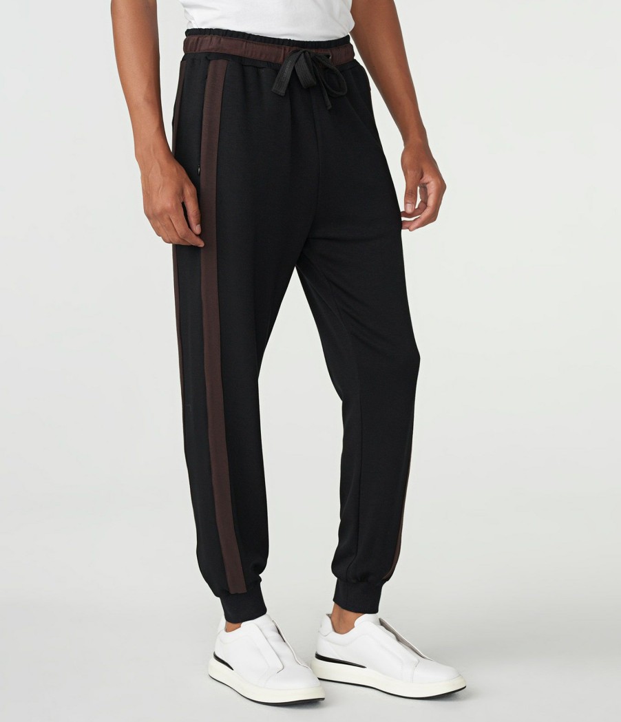 Men * | Reliable Quality Stripe Tape Jogger