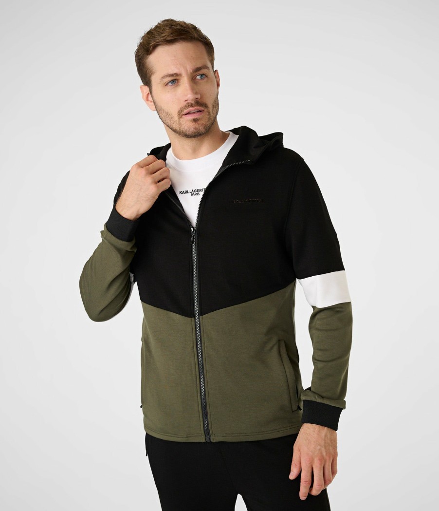 Men * | New Arrivals Color Block Kidult Hoodie Olive