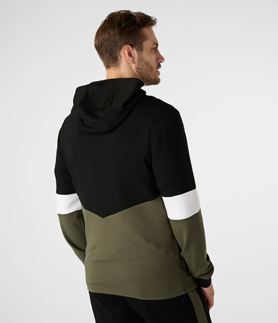 Men * | New Arrivals Color Block Kidult Hoodie Olive